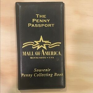 Souvenir Penny Collecting Book - Black
